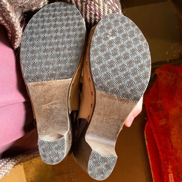 Dansko Rowena Tan Leather Slingback Sandals 38 - Picture 9 of 9